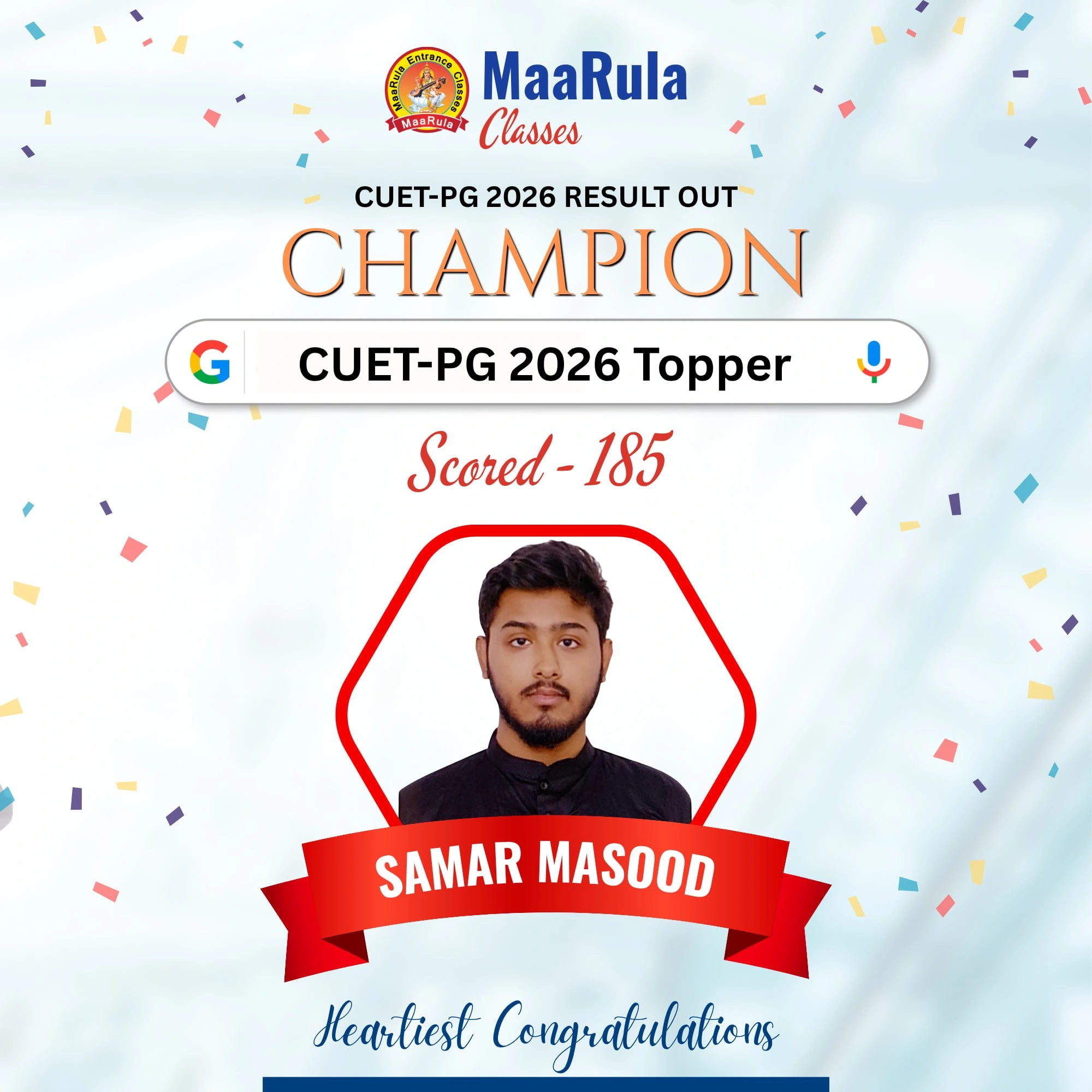 Cuet Pg Topper 27